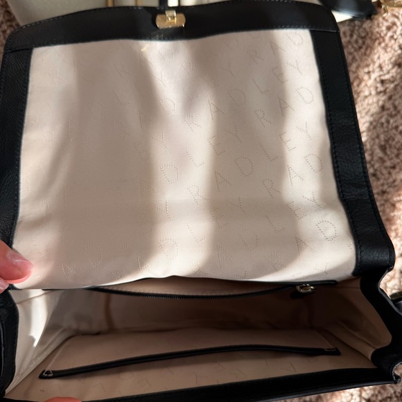 Radley London Black Crossbody Bag with Beige Strap - Picture 4 of 6